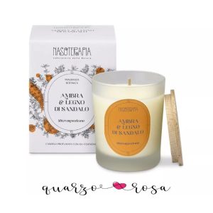 CANDELA AMBRA E LEGNO DI SANDALO