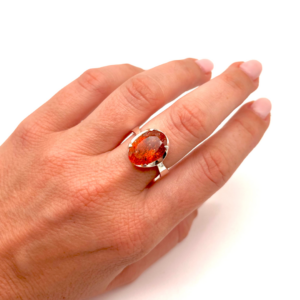 ANELLO IN SUNSTONE (PIETRA DEL SOLE)