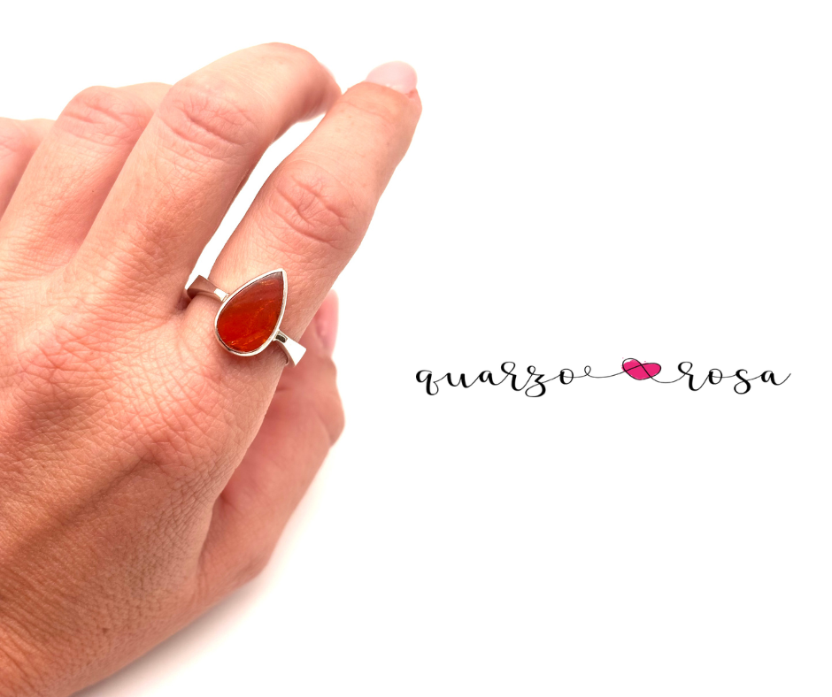 ANELLO IN OPALE DI FUOCO - immagine 2